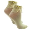 Dívčí bavlněné ponožky žluté D9012