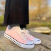 Dámské plátěné tenisky růžové JN-101