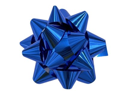 Modrá samolepiaca mašľa 8 cm