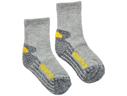 Detské športové ponožky sivé 702MT