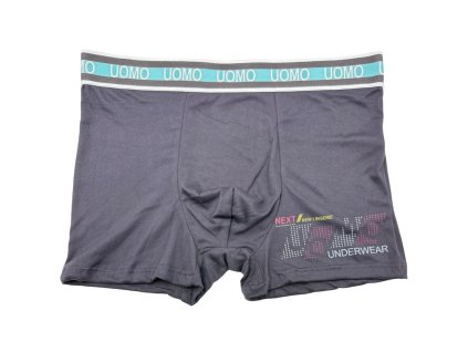 Pánske elastické boxerky tmavo sivé F0896