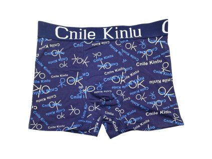 Pánske elastické boxerky tmavo modré X5830