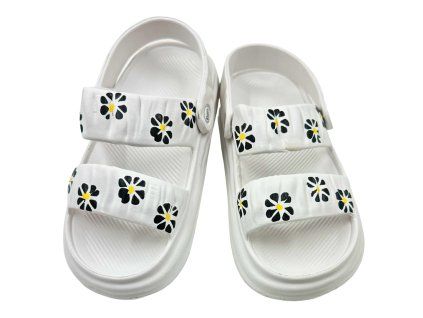 Dámske šľapky biele 806