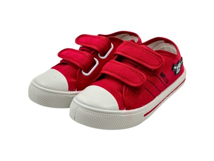 Detské tenisky červené B304 (Veľkosť 24)