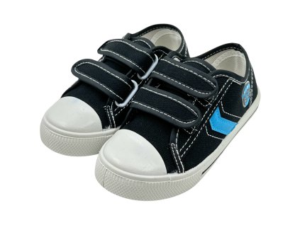 Detské tenisky čierne B303 (Veľkosť 24)