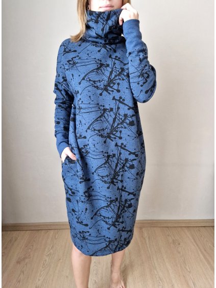MIHAELA oversize mikinošaty s rolákom