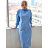 AYSHA Blue oversize mikinošaty s vreckami