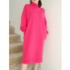 AYSHA Fuchsia oversize mikinošaty s vreckami