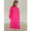 AYSHA Fuchsia oversize mikinošaty s vreckami