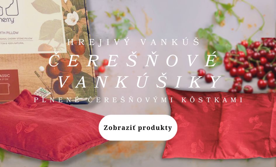 Vankúšiky plnené čerešňovými kôstkami Inatura