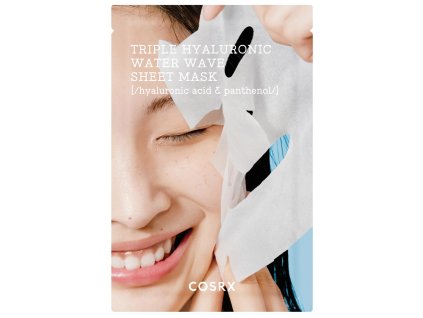 COSRX Hydrium Triple Hyaluronic Water Wave Sheet Mask Hydratačná plátenková maska s 3 typmi kyseliny hyalurónovej