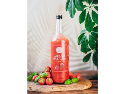 Jahoda,Bazalka Sirup