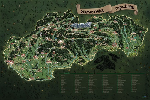 Mapa Slovenska Deluxe XL