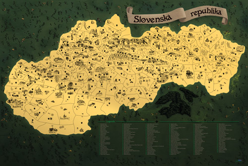 Mapa Slovenska Deluxe XL