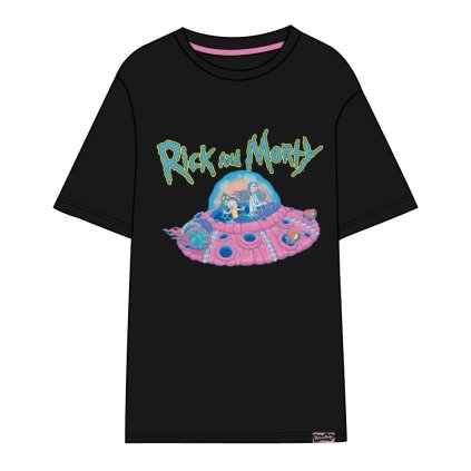 Rick and Morty - tričko Lietajúci tanier - XL
