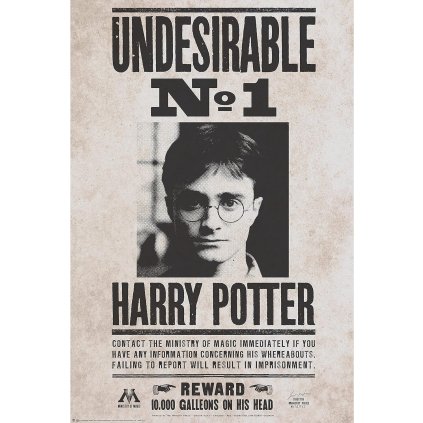 Harry Potter - plagát Undesirable No. 1