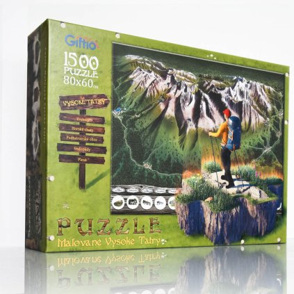 Puzzle 1500 - Mapa Vysoké Tatry