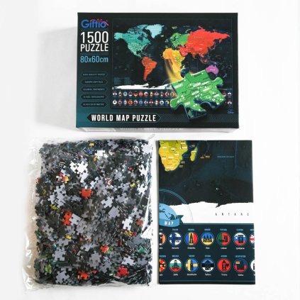Puzzle 1500 - Mapa Sveta