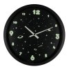 wall clock space glow in the dark 86656