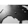 Luxusná drevená mapa na stenu XXXXL čierna