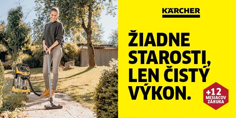 Kärcher predĺžená zaruka na 3 roky na vysávače WD