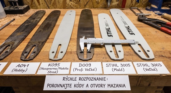 Lišty pre reťazové píly delenie a ako ich rýchlo rozpoznať.