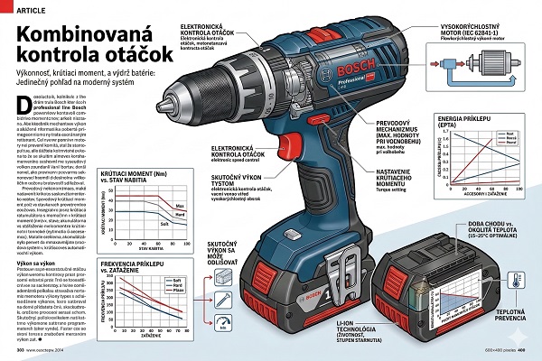Technické vlastnosti Bosch náradia