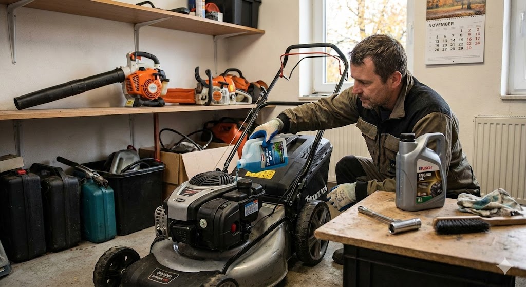 Zazimovanie záhradnej benzínovej techniky