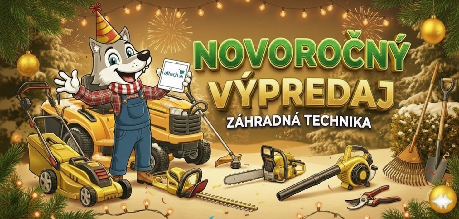 Novoročný výpredaj záhradnej techniky
