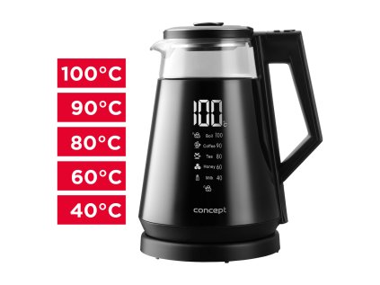 Concept RK4170 Digitálna rýchlovarná kanvica 1,7 l THERMOSENSE | ajtech.sk