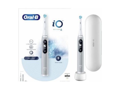 Oral-B iO6 Series Grey Opal Zubná kefka | ajtech.sk