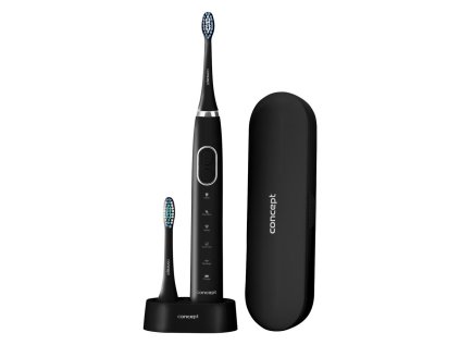 CONCEPT ZK4011 Sonická zubná kefka s cestovným puzdrom PERFECT SMILE, black | ajtech.sk