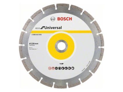 Diamantový segmentový kotúč Bosch ECO for Universal 230mm | ajtech.sk