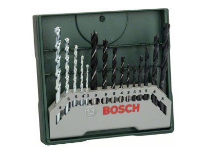15-dielna minisúprava vrtákov BOSCH X-Line Mixed | ajtech.sk