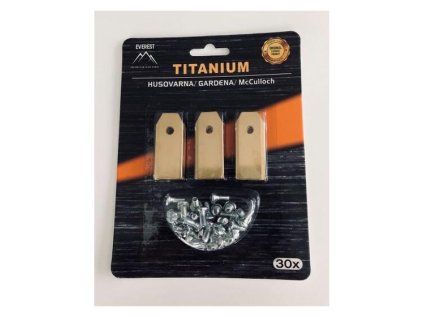 Nôž na robotickú kosačku Husqvarna Gardena 43mm TITAN SADA 30 ks | ajtech.sk
