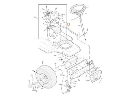 Tyč riadenia MURRAY  091749E701MA | AJTECH.SK