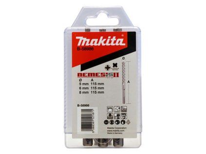 Sada príklepových vrtákov Makita do betónu (3ks) | ajtech.sk