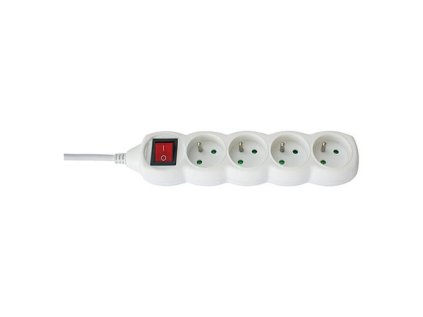 Kabel DG-F804BK 01,50 m, 4 zásuvky + vypínač | ajtech.sk