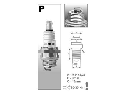 Sviečka Brisk P15Y Brisk 3037 | AJTECH.SK