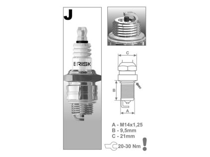 Sviečka Brisk JR17 Brisk 3053 | AJTECH.SK