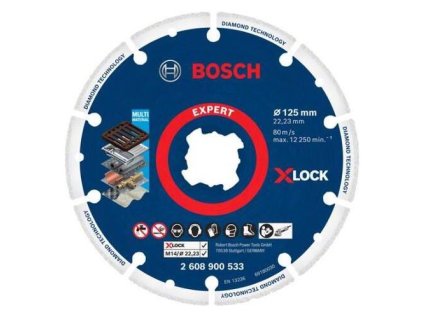 Bosch Diamantový rezací kotúč  EXPERT Metal Wheel X-LOCK 125 x 22,23 mm | ajtech.sk