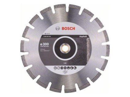 Diamantový kotúč Bosch Standard for Asphalt 300mm | ajtech.sk