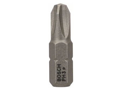 Bosch Skrutkovací bit PH3 25mm 1/4" šesťhranná stopka ISO 1173 C6.3 extra tvrdý PH3 25mm 100ks | ajtech.sk