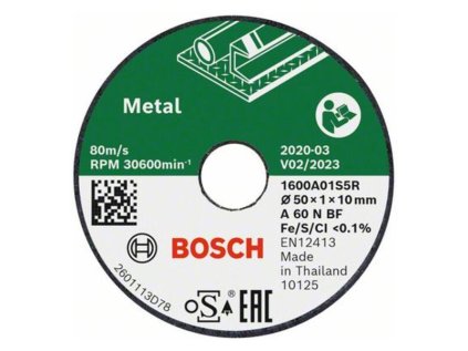 Bosch Rezací brúsny kotúč EXPERT for INOX 50x10x1 mm 3 ks | ajtech.sk