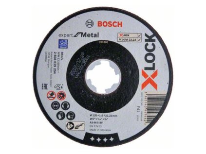Bosch X-LOCK Rezací kotúč EXPERT for Metal A 30 S BF 125 x 1,6 x 22,23 mm | ajtech.sk