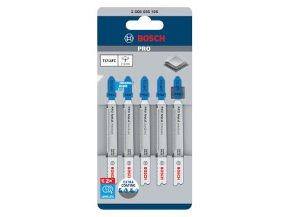 Bosch List do priamočiarej píly PRO Metal medium T121AFC 92 mm, 5 ks | ajtech.sk