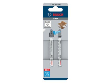 Bosch List do priamočiarej píly PRO Laminate clean T101BIF, 83 mm, 5 ks | ajtech.sk