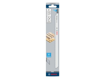 Bosch List do priamočiarej píly PRO Wood precise T1044DP, 250 mm, 2 ks | ajtech.sk