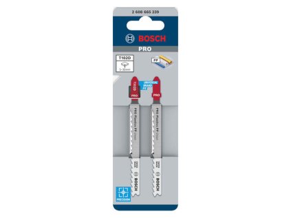 Bosch List do priamočiarej píly PRO Plastics PP clean T102D, 100 mm, 2 ks | ajtech.sk
