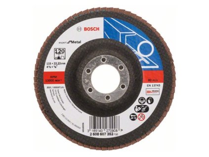 Bosch Lamelový brúsny kotúč X551 Expert for Metal 115 mm, K120 | ajtech.sk